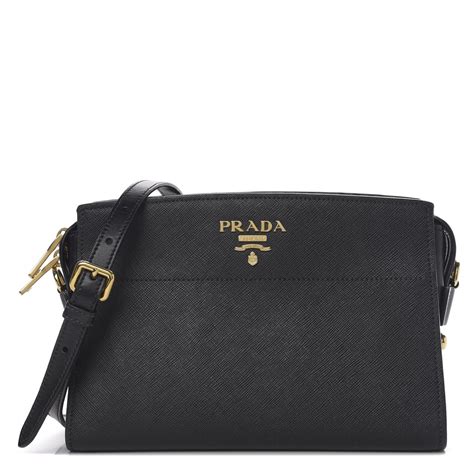 prada esplanade saffiano crossbody bag black gold hardware|Prada Saffiano Leather Esplanade .